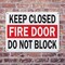 Signmission Keep Closed Fire Door Do Not Block OSHA ANSI Sign, Plastic, 10in W x 7in L, 2PK OS-2PACK-MISC-P-710-L-19500 - alternate 6